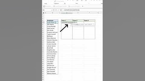 How to randomize teams in Excel #excel #exceltips #exceltricks #microsoft