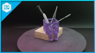 Crate with Flexi Legs #timelapse #3dprinting #adafruit