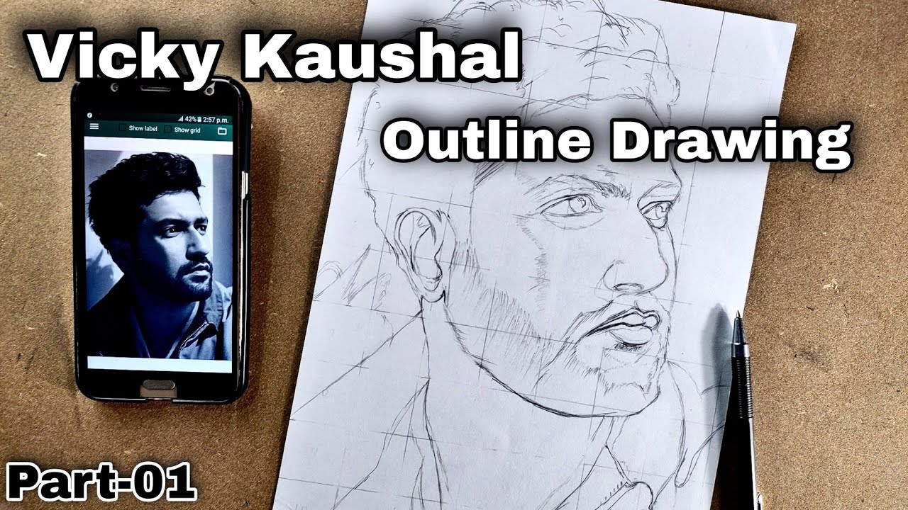 How to draw Vicky Kaushal Drawing | Full Drawing Tutorial Video | Step by Step For Beginners