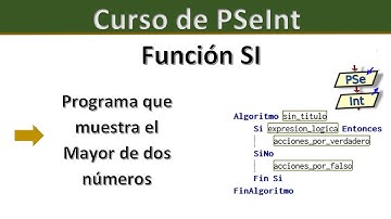 Curso de PSeInt. Programa Mayor de dos numeros (Funcion SI)