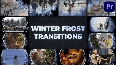 Winter Frost Transitions Premiere Pro Template Download