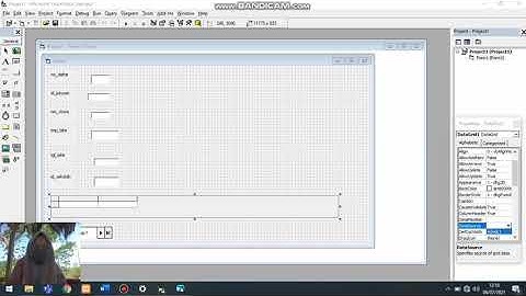 Membuat project penerimaan mahasiswa baru dengan visual basic.6 Data base acces dan mengoneksikannya