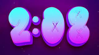 Countdown 5-Minute Neon Purple Future Timer