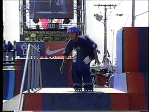 Matty Mantz - XGames 1996 Rollerblading Street Finals - 1st Run