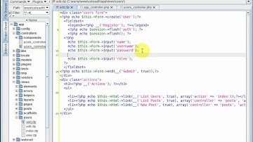 Cakephp Auth Component Tutorial Part 1