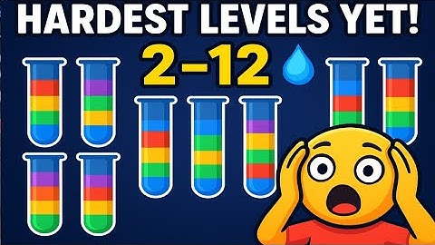 Water Sort Puzzle Level 2 to 12 Gameplay | Satisfying Color Sorting Gameplay | So Relaxing to Watch 