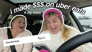 I TRIED UBER EATS FOR A DAY *how much $$$ I made*