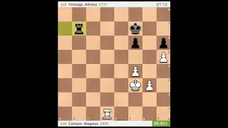 Magnus Carlsen vs Alireza Firouzja,  Round 9,  Norway Chess 2024, blunders in drawn position .