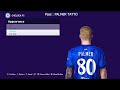 C PALMER FACE &amp; TATTO  SIDER eFootball PES 2021 &amp; FL SEASON UPDATE 2026