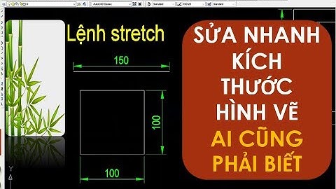 Lệnh Stretch dùng điều chỉnh kích thước hình vẽ trong autocad- dùng rất nhiều và quan trọng