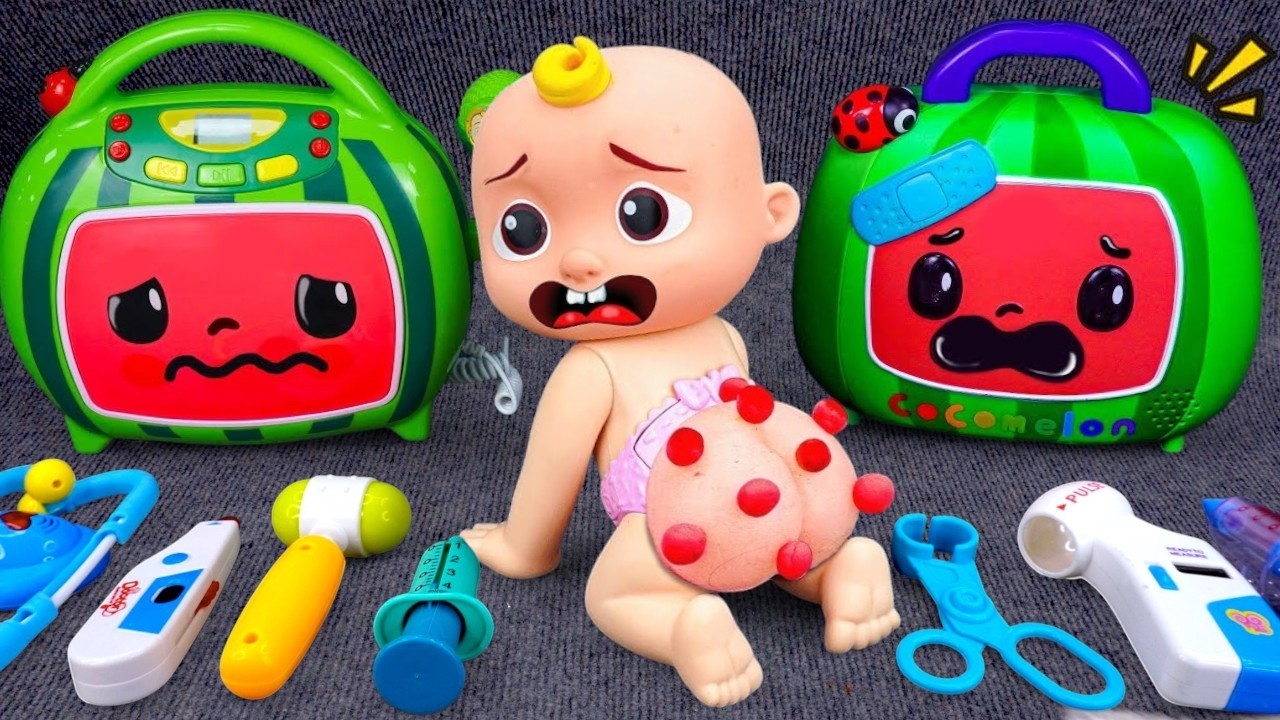 Unboxing COCOMELON Doctor Set, Pinkfong First Aid Toys & Ambulance Playset | Fun Review Toys