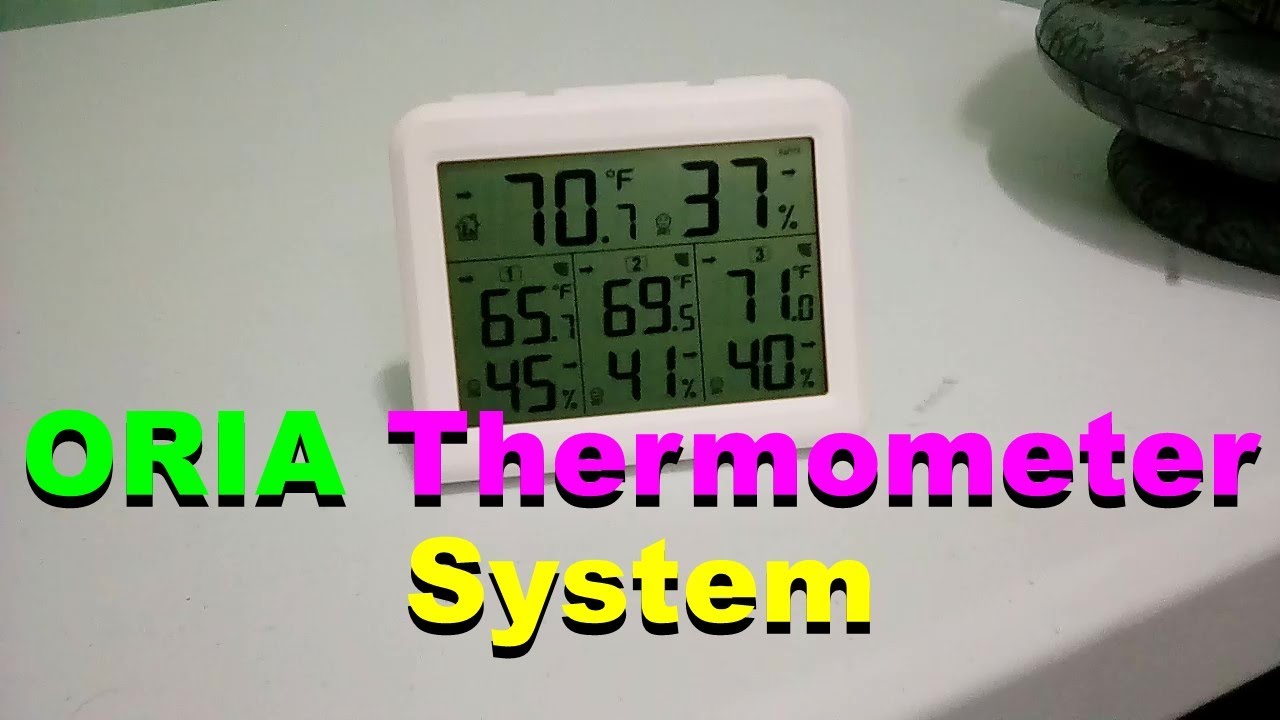 No. 127 ORIA Indoor Outdoor Thermometer System Review YouTube