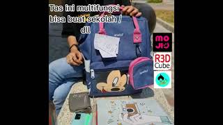 ANELLO Backpack Mickey Mouse Good Quality -Tas Ransel Fashion Wanita