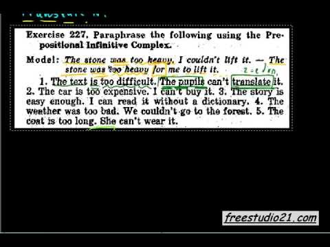 Prepositional Infinitive Complex - примеры предложений -2