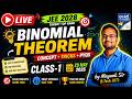 H : jee main /advance class 11 mathematics : Binomial Theorem class-1( 29 may 2026 )