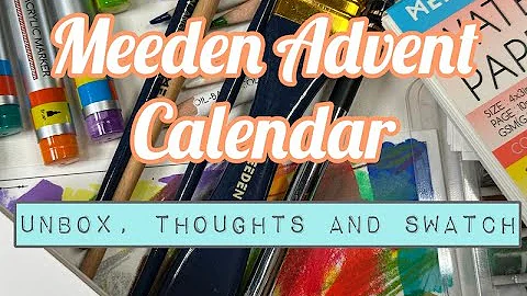 SPOILER ALERT! Meeden Advent Calendar Unboxing. As an Artist, What do I think?