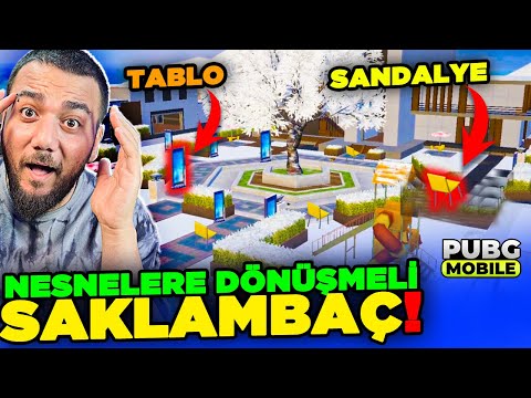 İMKANSIZ ZOR SAKLAMBAÇ! HERKES NESNELERE DÖNÜŞÜYOR! PUBG Mobile Saklambaç