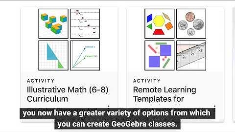New: Create GeoGebra Classes with Fewer Tasks within IM 6-8 Curriculum