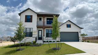 Under $800K Open Concept Drees Custom Home in Lariat, Liberty Hill TX | Deerfield II