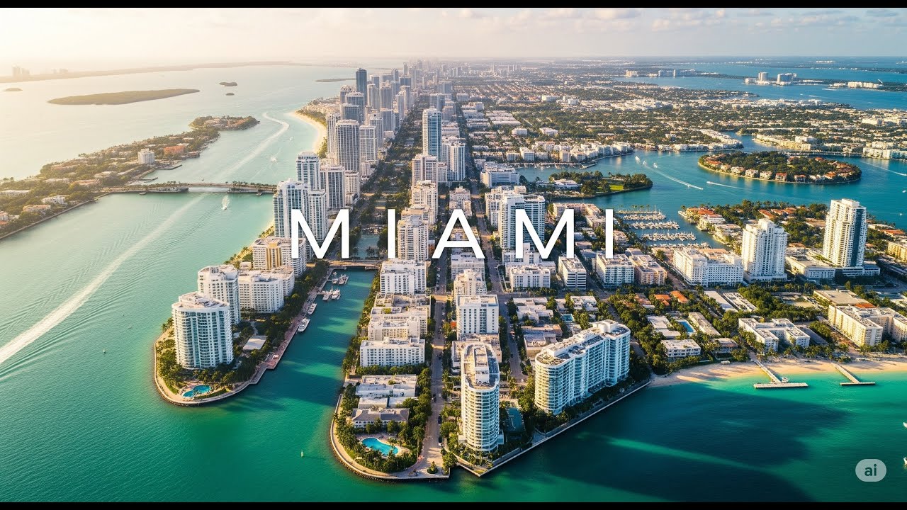 Miami, Florida Drone Footage 4k
