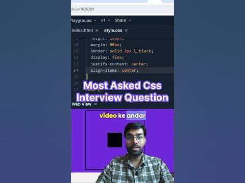 Most asked Css interview question #shorts #css #javascript #html # ...