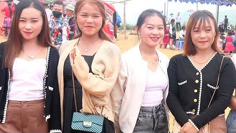 CHỢ TÌNH LÓNG SẬP - Đi Bên Lào Bắt Gặp Cô Gái Mông Xinh Ngọt Ngào Muốn Kéo Trai Việt