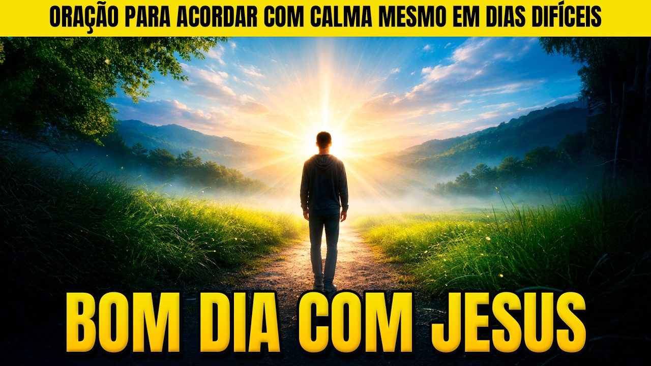🕊️ BOM DIA COM JESUS – ORAÇÃO PARA ACORDAR COM CALMA MESMO EM DIAS DIFÍCEIS