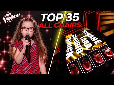 TOP 35 RAREST Kids Who Made Them ALL TURN! | The Voice Kids