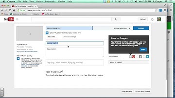 Upload QuickTime File to YouTube