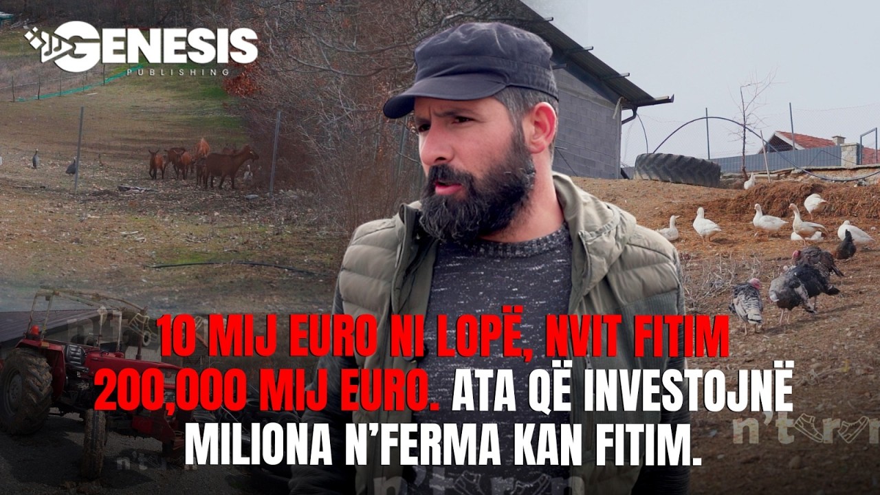 10 mij euro ni lopë, nvit fitim 200,000 mij euro. Ata që investojnë miliona n’ferma kan fitim.