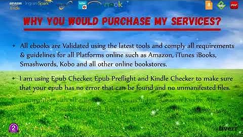 Format and convert word doc to ebook kindle mobi, epub or PDF