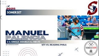 Manuel Palencia Vs. Reading Phils 9/11/25