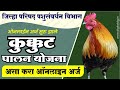 Kukut palan yojana |  poultry farming online application | कुक्कुट पालन योजना असा करा ऑनलाइन अर्ज |