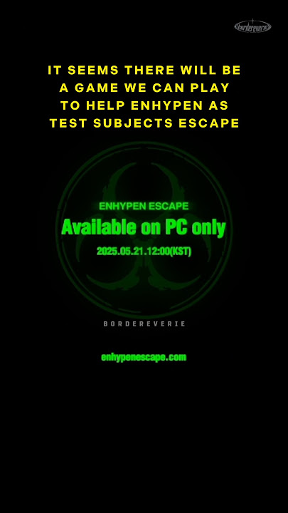 ENGENE 🤡 seems we're getting a GAME about helping test subject enhypen escape ?! #engene #kpop #엔하에픈