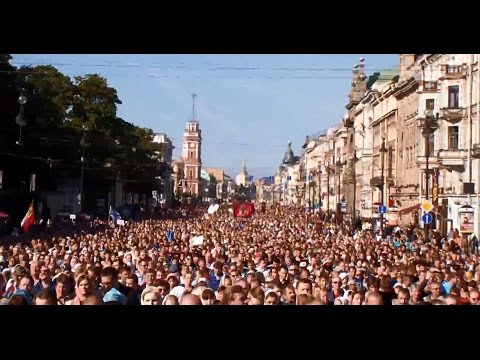 ☦️ 12.09.2015 Крестный ход в День перенесения мощей св. князя Александра Невского, Санкт-Петербург