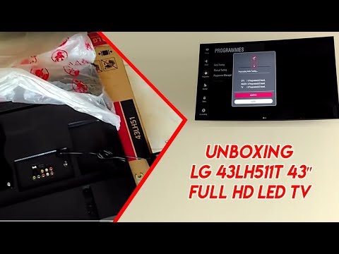 Unboxing LG 43LH511T 43โณ Full HD LED TV