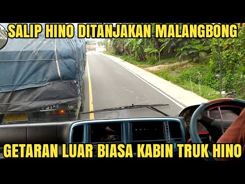 Getaran Yang Sangat Luar Biasa Didalam Kabin Truk Tronton Hino Ketika Melewati Tanjakan Malangbong