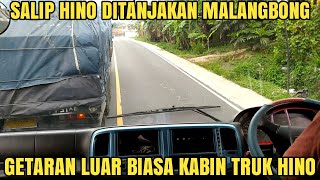 Getaran Yang Sangat Luar Biasa Didalam Kabin Truk Tronton Hino Ketika Melewati Tanjakan Malangbong