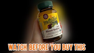 MegaFood Blood Builder Iron Supplement for Women & Men - Increase Iron Levels Without Side Effects -