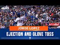 Jorge lopez gets ejected from wednesdays mets game and tosses his glove into the stands  sny