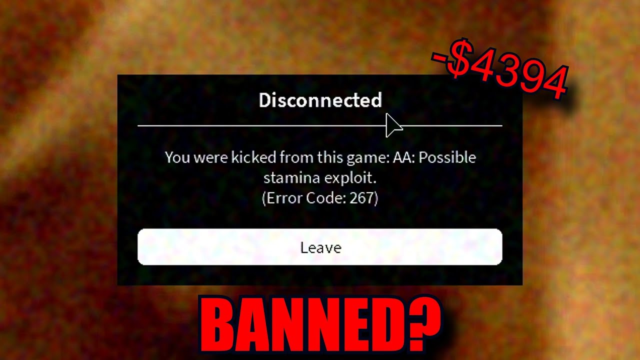 You were kicked roblox