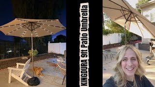 Kingdura 9ft Outdoor Patio Umbrella