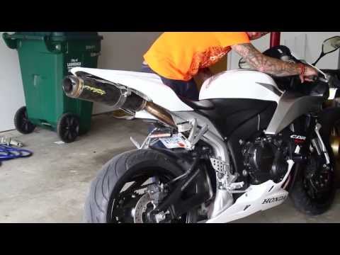Honda CBR600rr Exhaust Sound Two Brothers Racing Mufflers