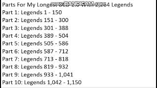 Longest BCD of Everywhere Categories (2,264 Cards)