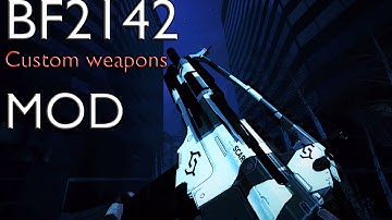 BF2142 custom weapons mod (scar rifle, handheld minigun gameplay)