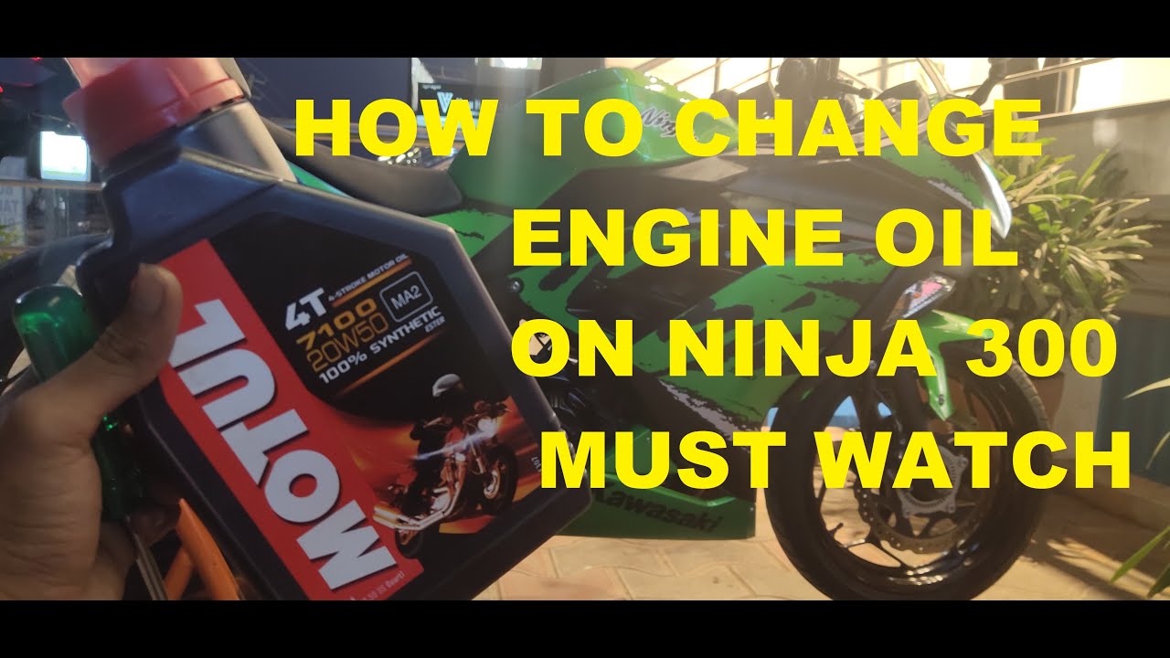 KAWASAKI NINJA300 ENGINE OIL CHANGE DO IT YOURSELF MUST WATCH TILL