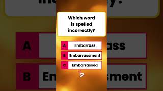 Only 1 Know  Which Word Is Spelled Incorrectly   Spelling Quiz Challenge spellingquiz gkquiz