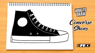 How to draw Converse Shoes