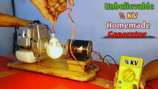Homemade AC+DC Electricity Generator⚡|| How To Make Mini Generator