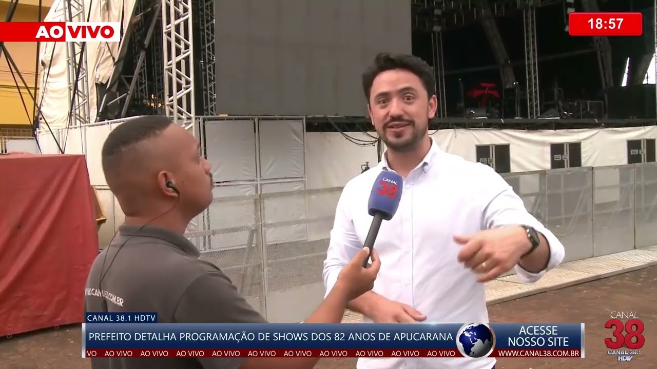 PREFEITO DETALHA PROGRAMAÇÃO DE SHOWS DOS 82 ANOS DE APUCARANA